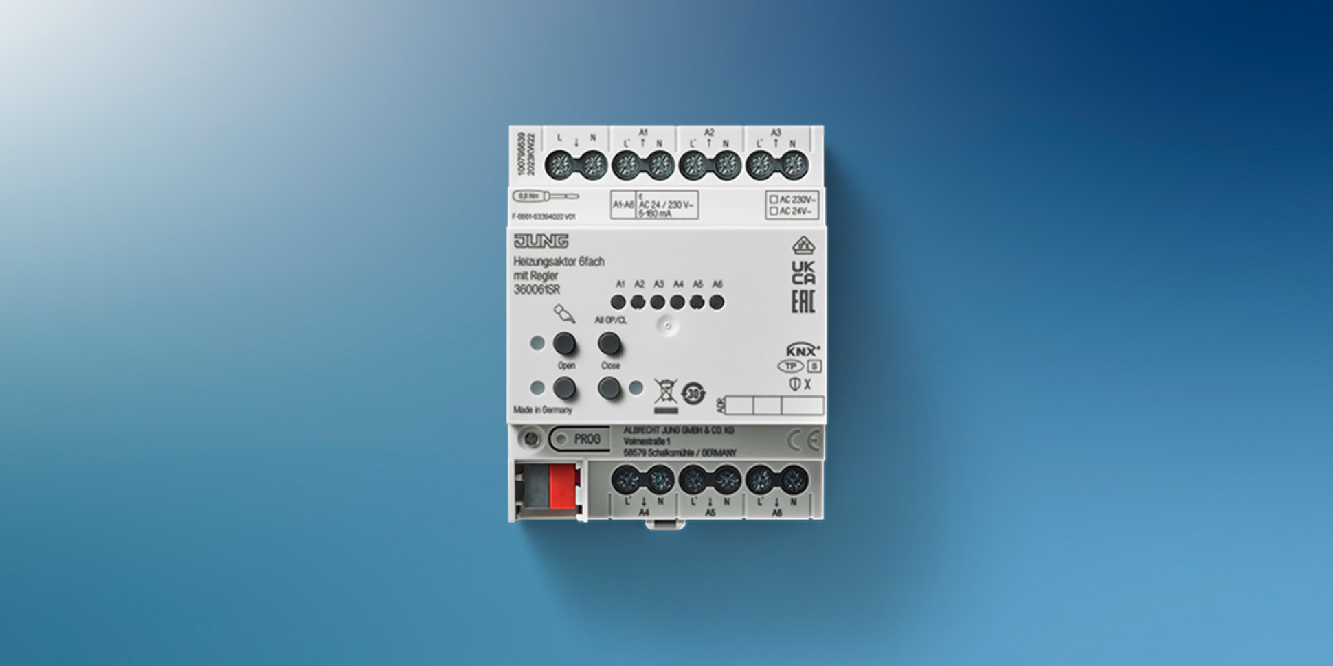 KNX Heizungsaktor 6-fach bei WSB-Weintraub Smart Buildings GmbH in Ludwigsau